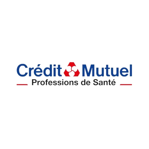 Logo de la banque Crédit Mutuel, branche dédiée aux Professionnels de Santé